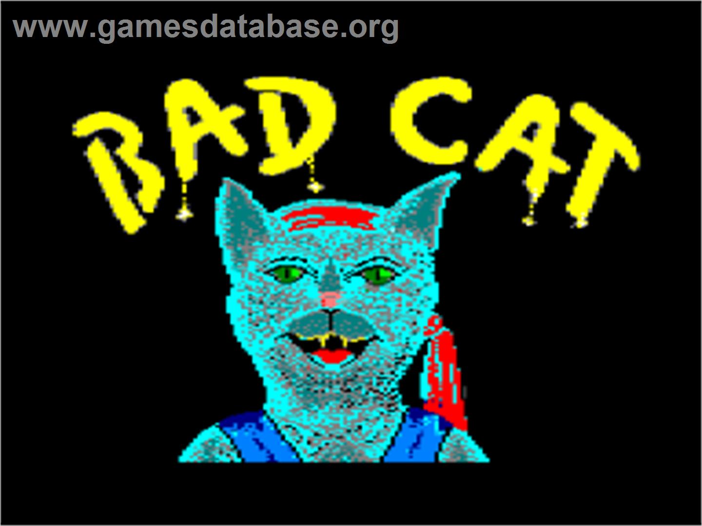 Bad Cat - Amstrad CPC - Artwork - Title Screen