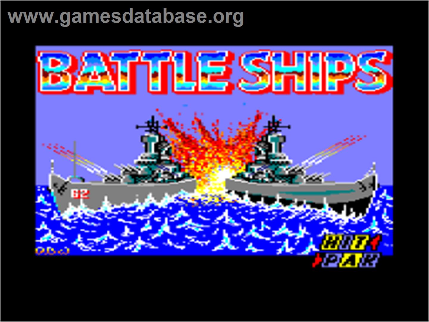 Battle Ships - Amstrad CPC - Artwork - Title Screen