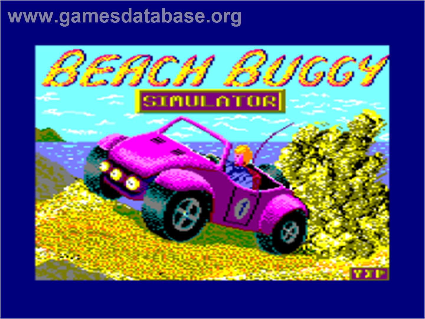 Beach Buggy Simulator - Amstrad CPC - Artwork - Title Screen