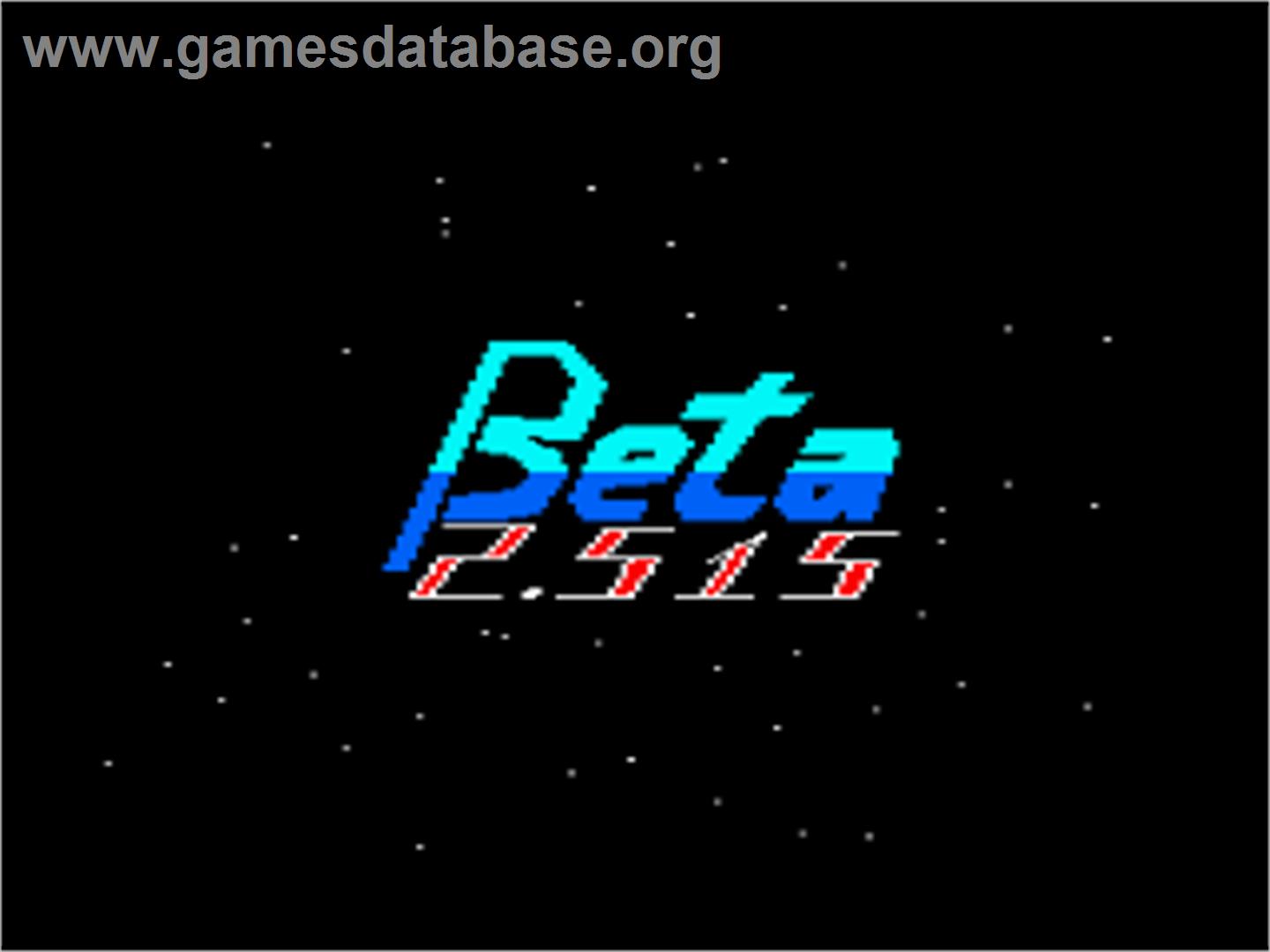 Beta 2515 - Amstrad CPC - Artwork - Title Screen