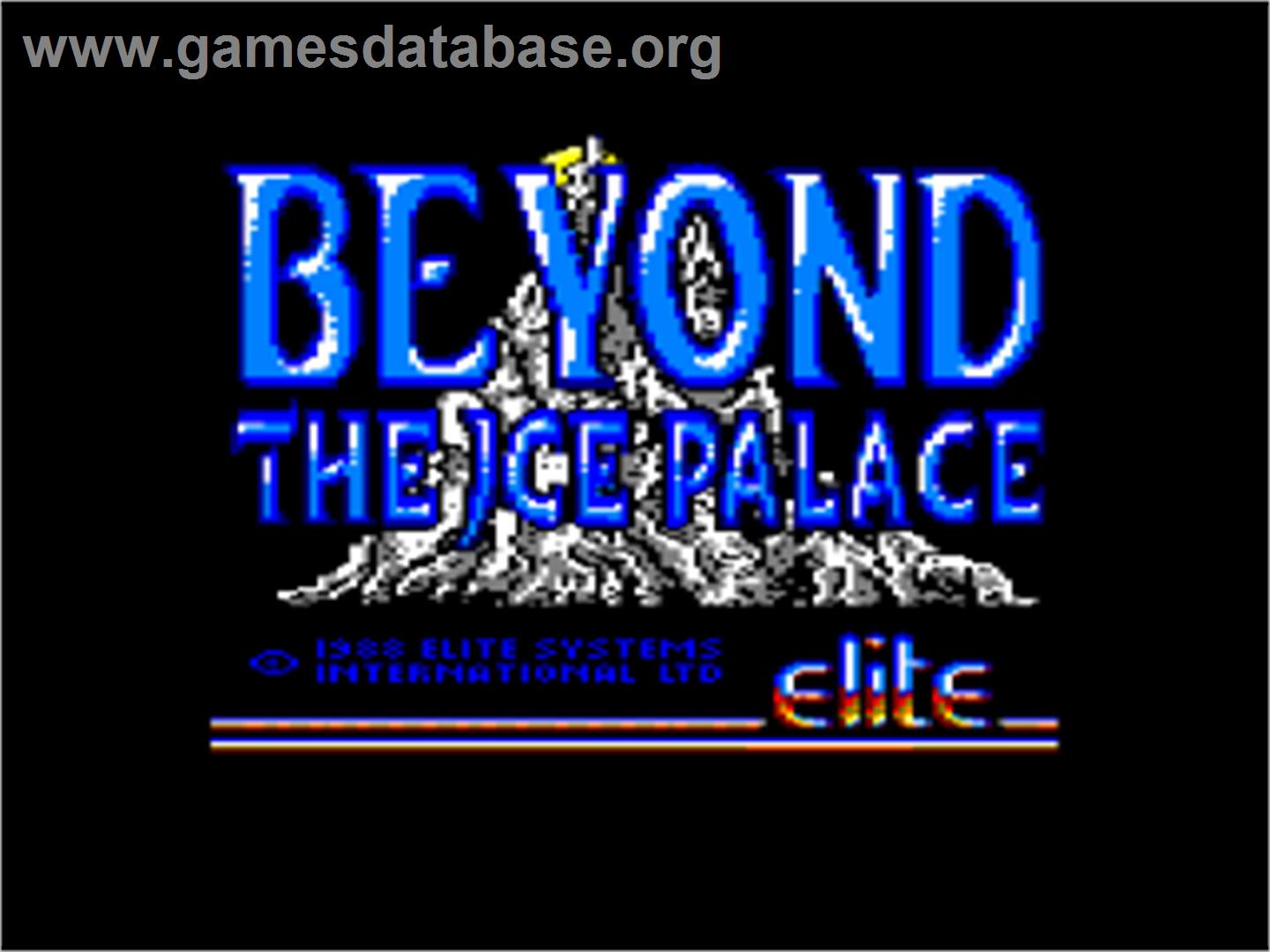 Beyond the Ice Palace - Amstrad CPC - Artwork - Title Screen