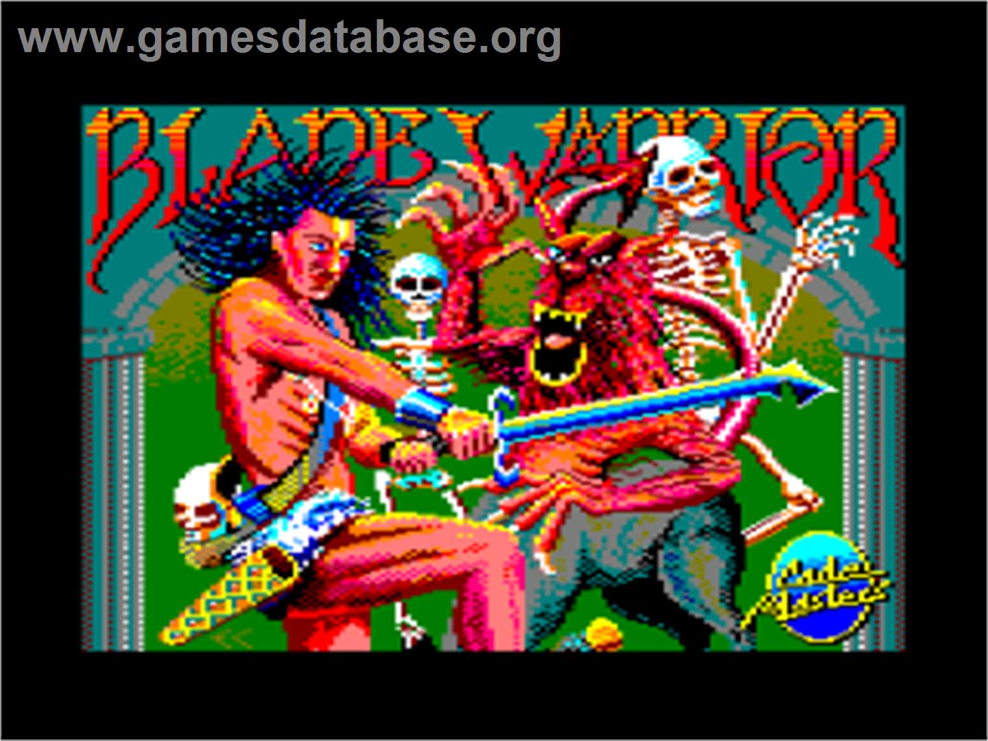 Blade Warrior - Amstrad CPC - Artwork - Title Screen
