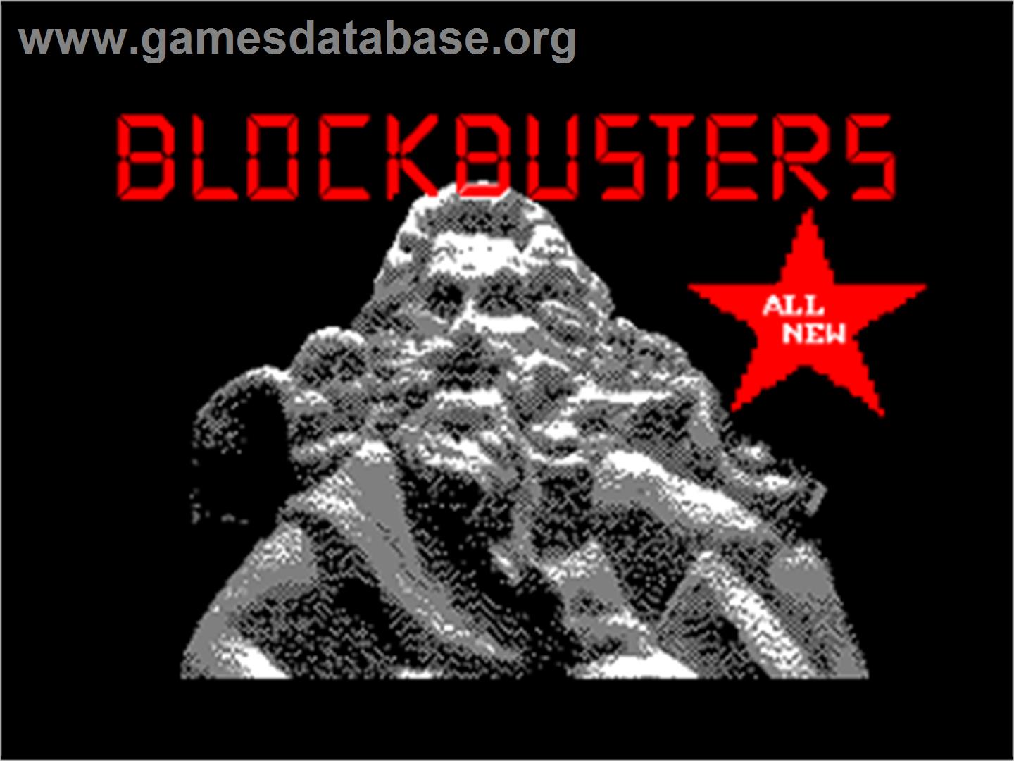 Blockbusters: Gold Run - Amstrad CPC - Artwork - Title Screen