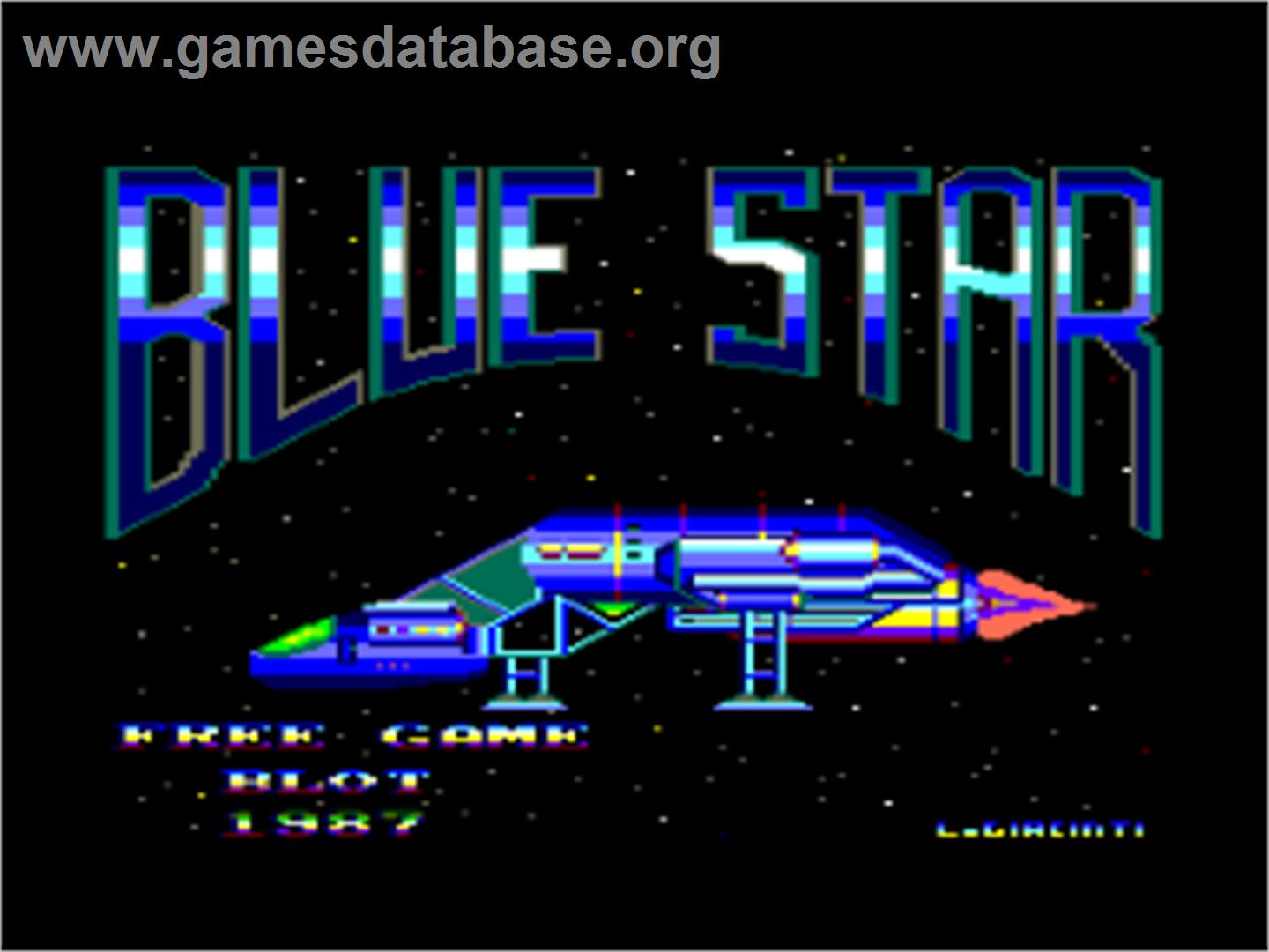 Blue Star - Amstrad CPC - Artwork - Title Screen