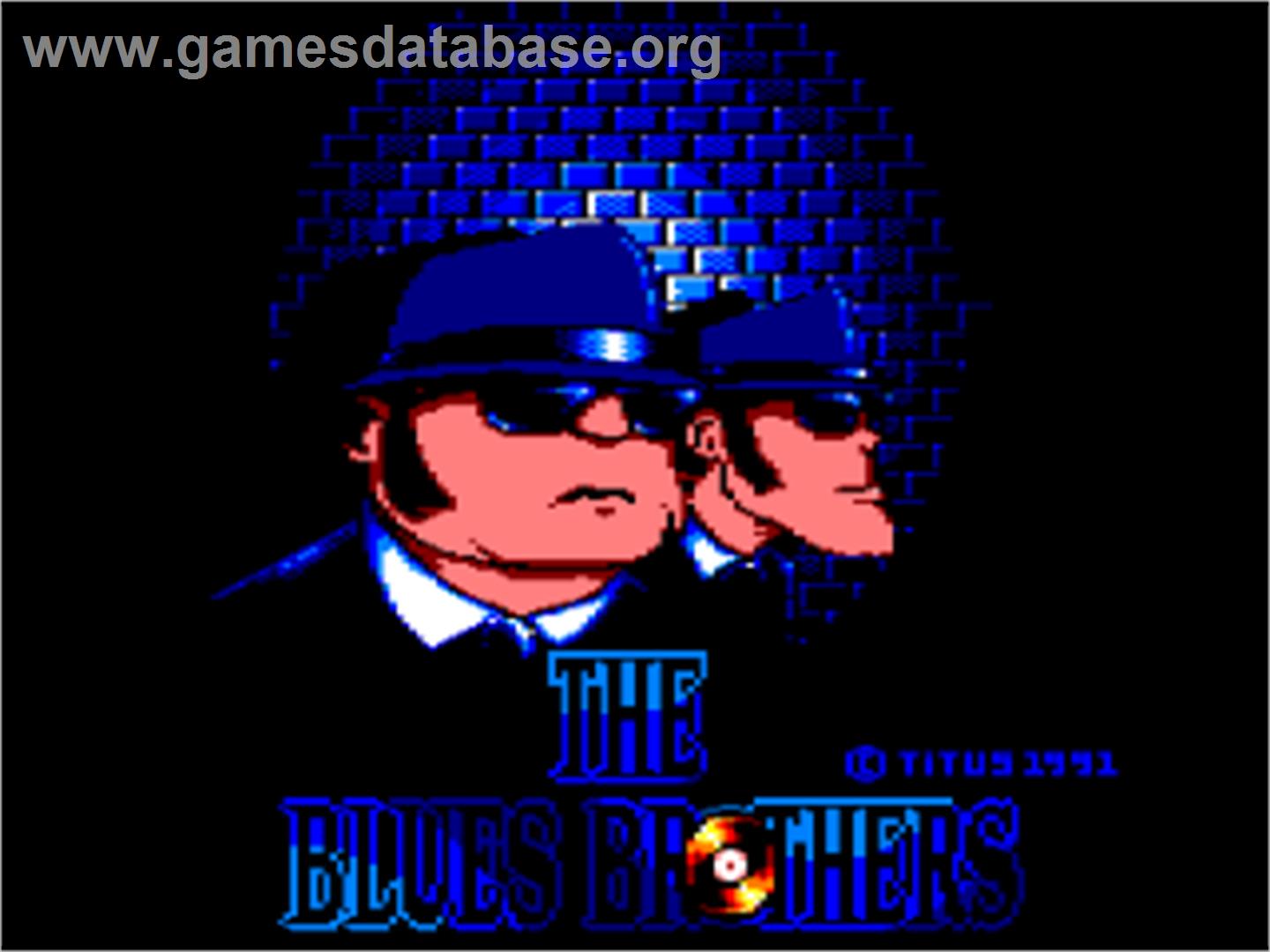 Blues Brothers, The - Amstrad CPC - Artwork - Title Screen