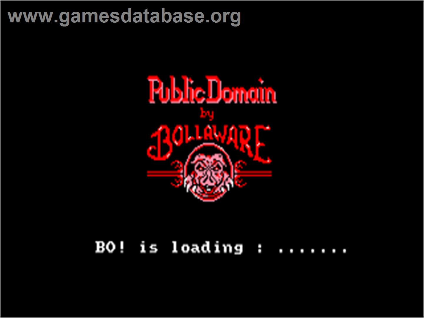 BoBo - Amstrad CPC - Artwork - Title Screen