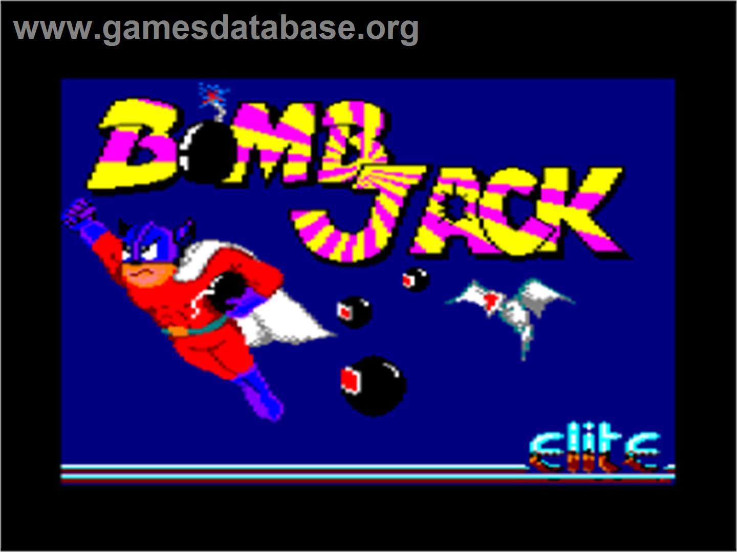Bomb Jack - Amstrad CPC - Artwork - Title Screen