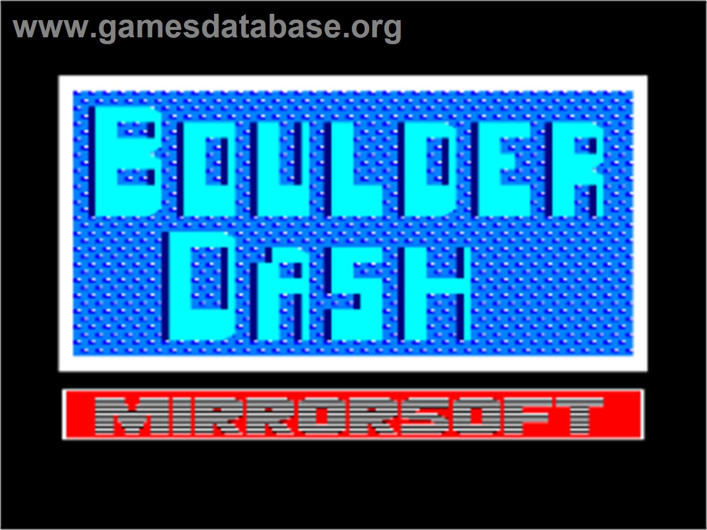 Boulder Dash - Amstrad CPC - Artwork - Title Screen