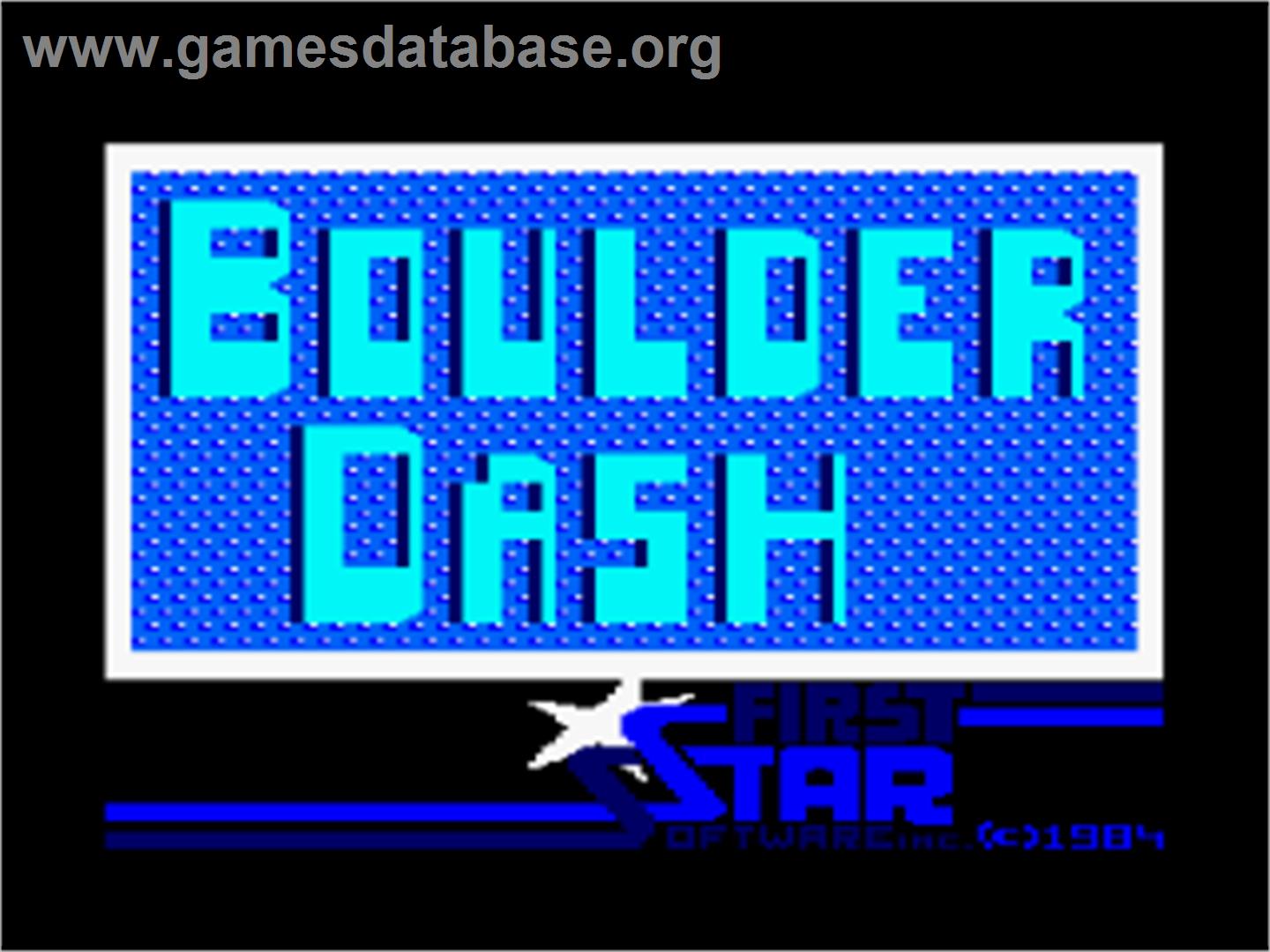 Boulder Dash 2 - Amstrad CPC - Artwork - Title Screen