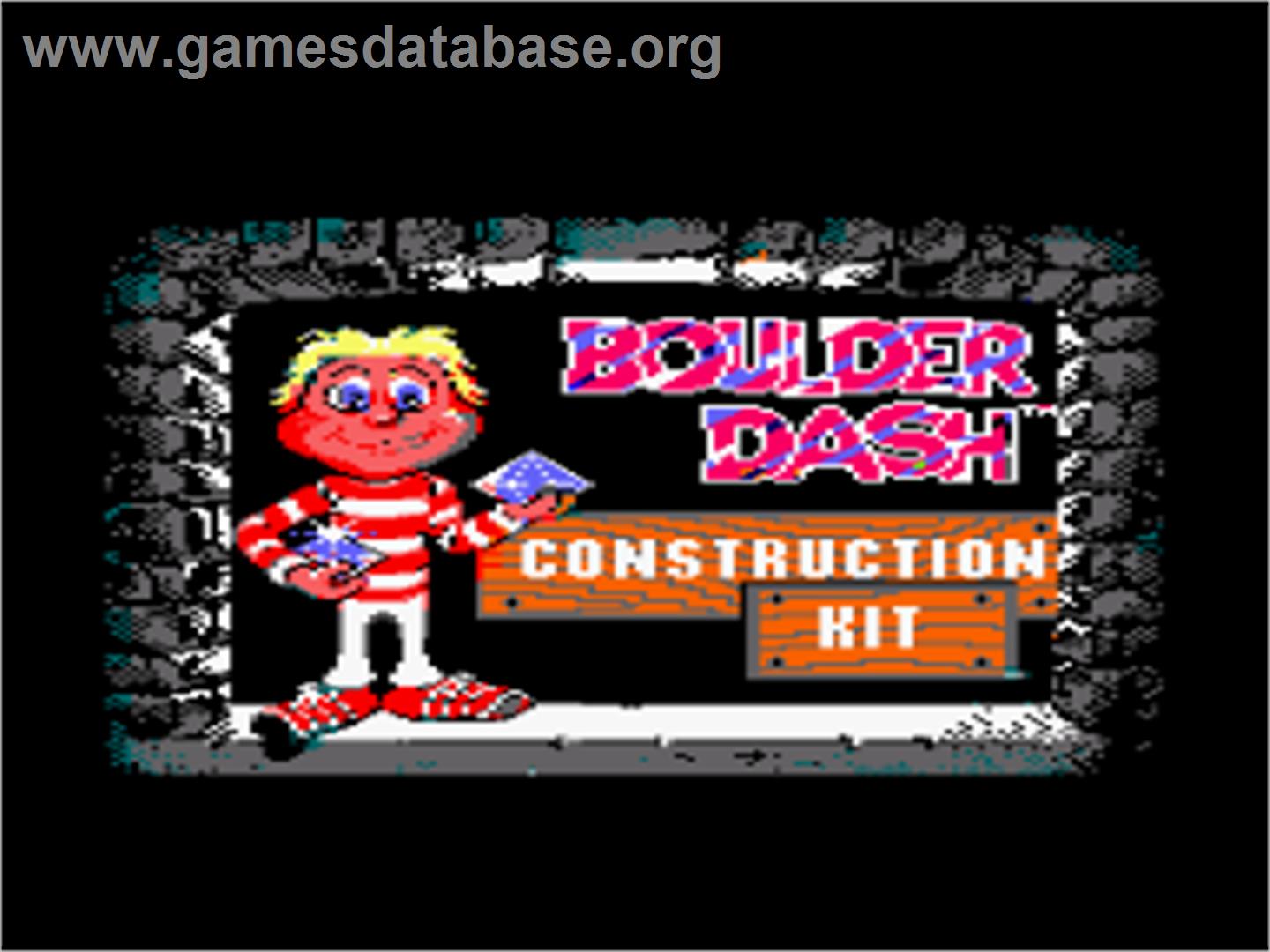 Boulder Dash Construction Kit - Amstrad CPC - Artwork - Title Screen