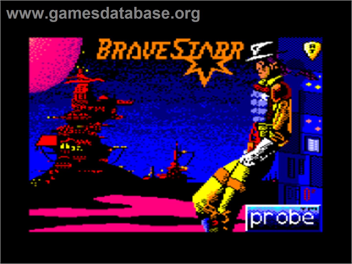 BraveStarr - Amstrad CPC - Artwork - Title Screen