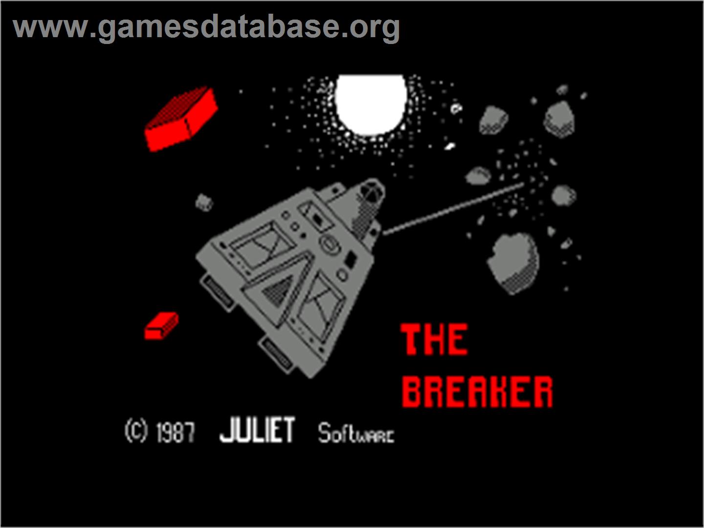 Brick Breaker - Amstrad CPC - Artwork - Title Screen
