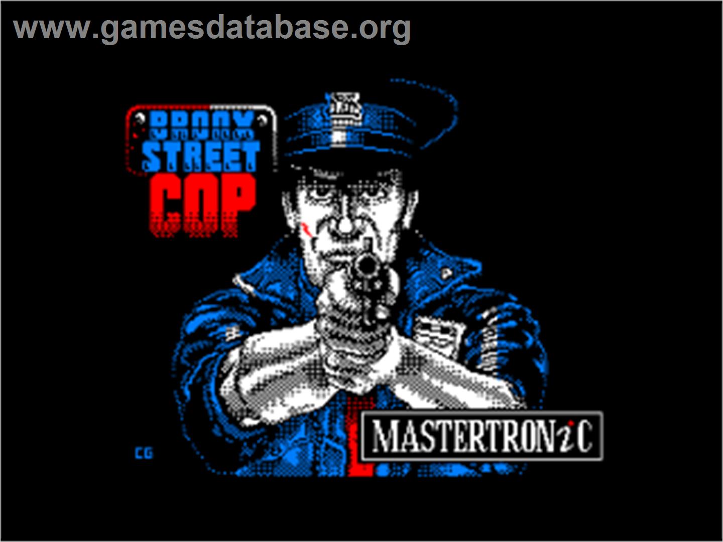 Bronx Street Cop - Amstrad CPC - Artwork - Title Screen