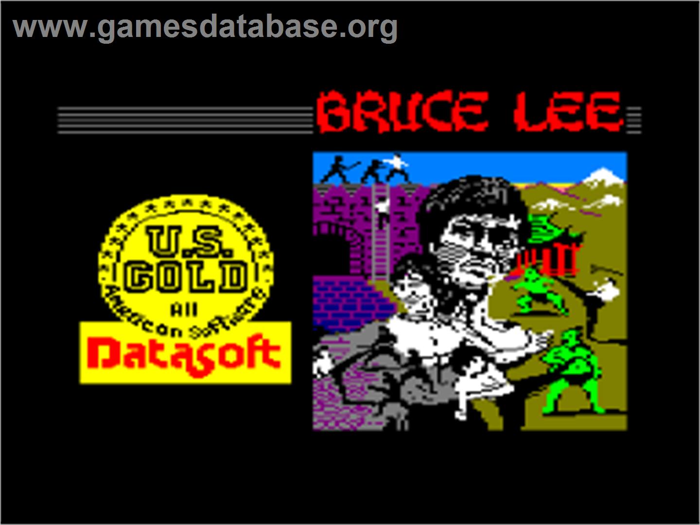 Bruce Lee - Amstrad CPC - Artwork - Title Screen