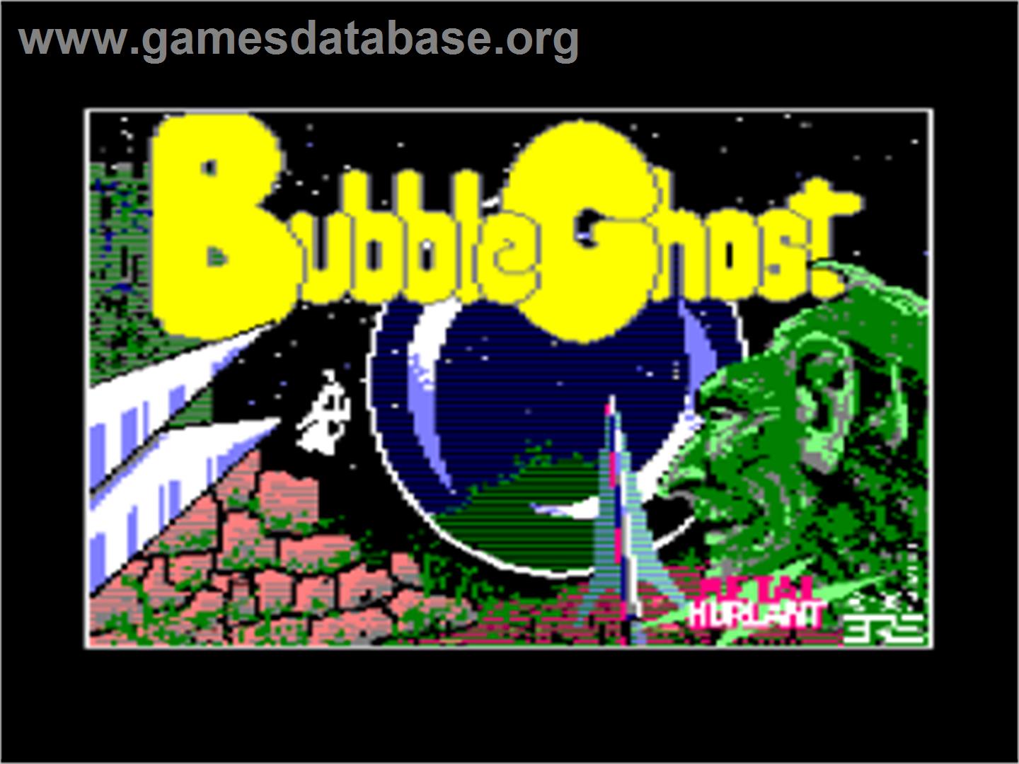 Bubble Ghost - Amstrad CPC - Artwork - Title Screen