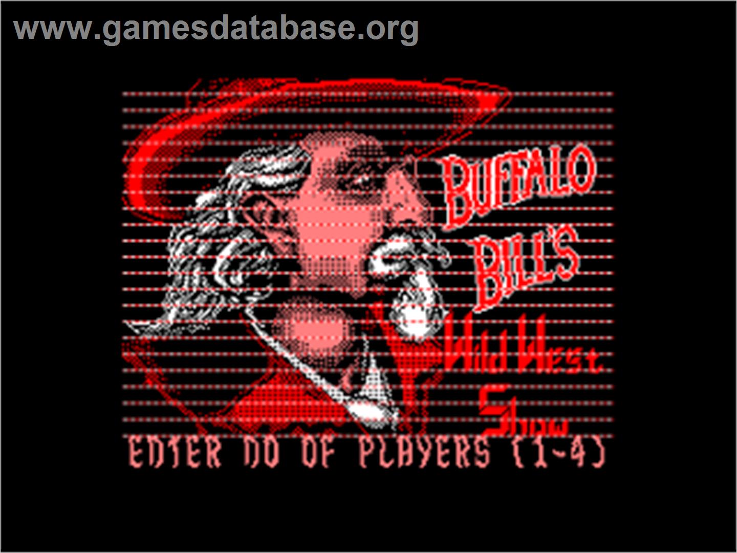Buffalo Bill's Wild West Show - Amstrad CPC - Artwork - Title Screen