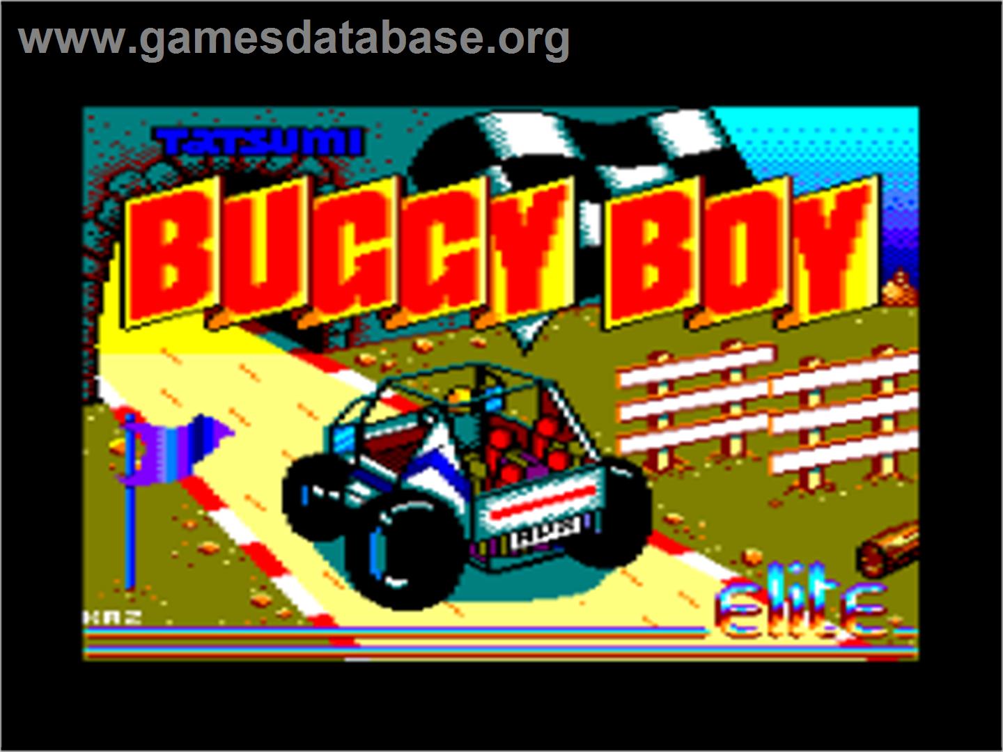 Buggy Boy/Speed Buggy - Amstrad CPC - Artwork - Title Screen