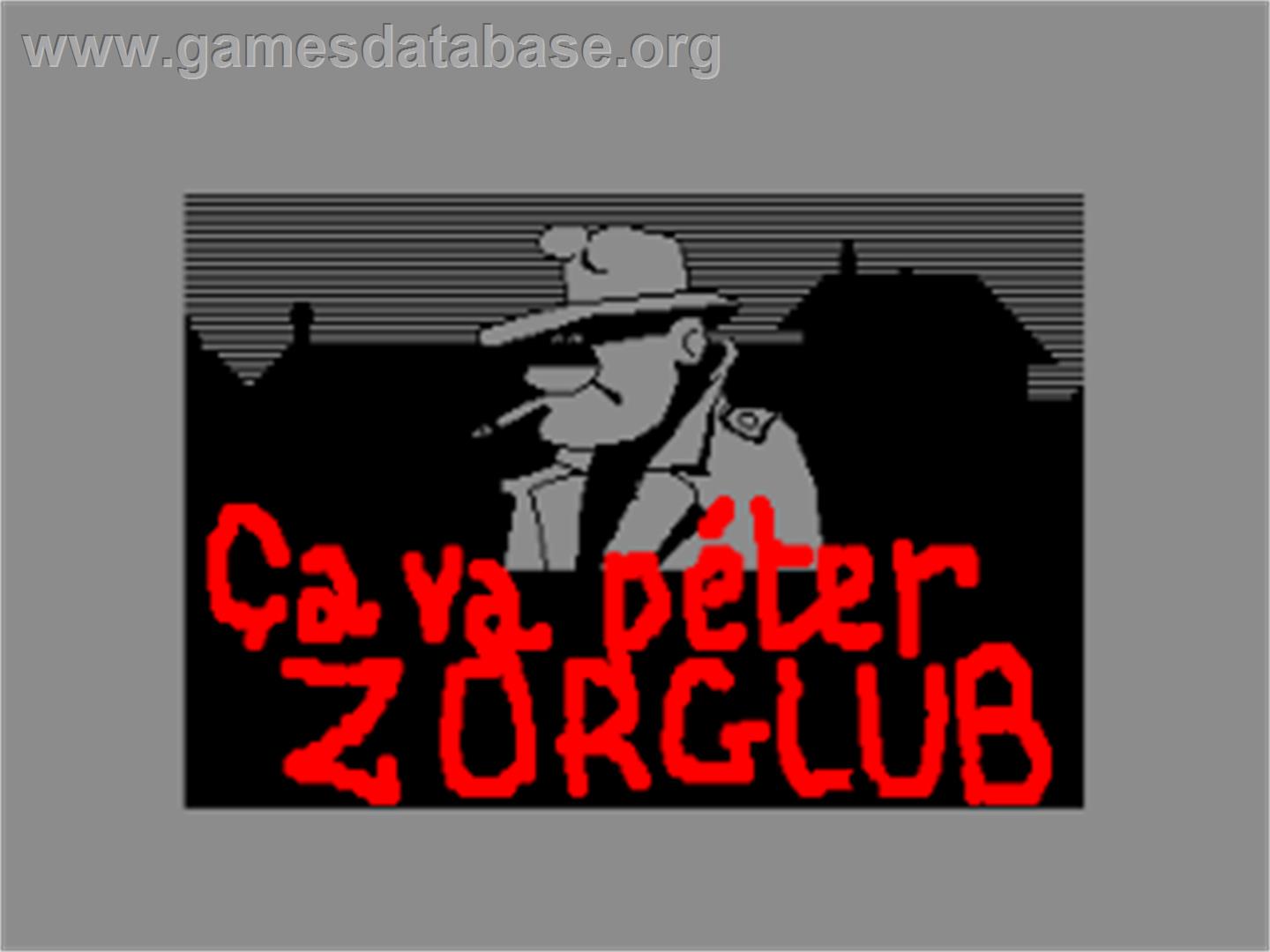 Ca Va Peter Zorglub! - Amstrad CPC - Artwork - Title Screen