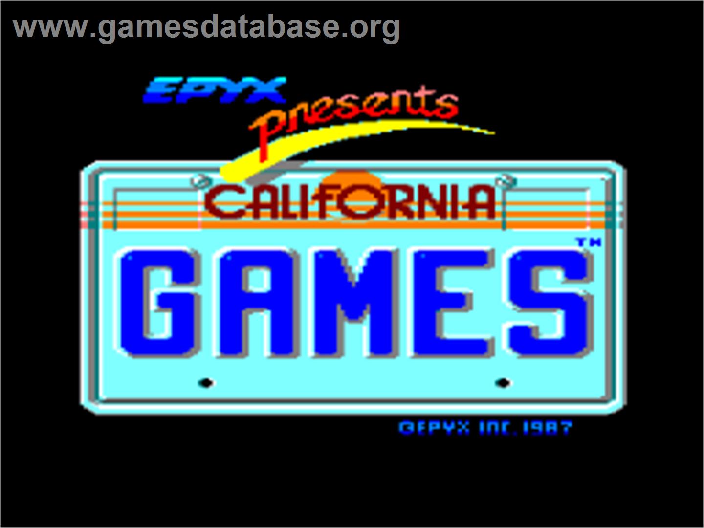 California Games - Amstrad CPC - Artwork - Title Screen