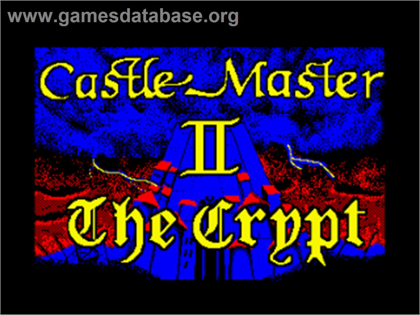 Castle Master 2 - The Crypt - Amstrad CPC - Artwork - Title Screen