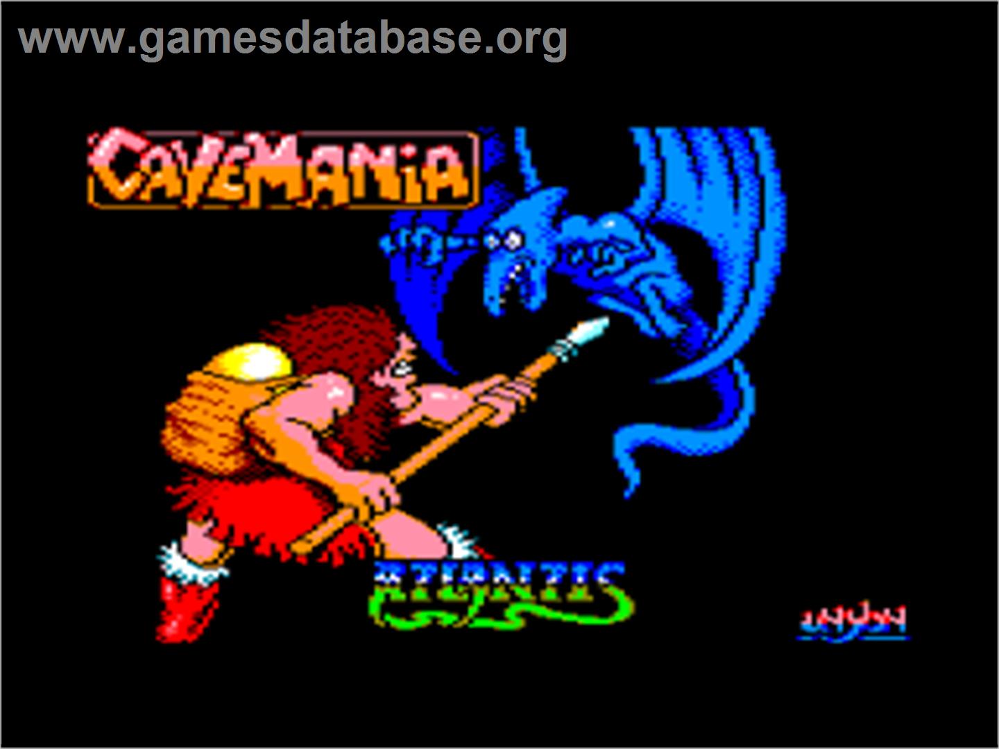 Cavemania - Amstrad CPC - Artwork - Title Screen