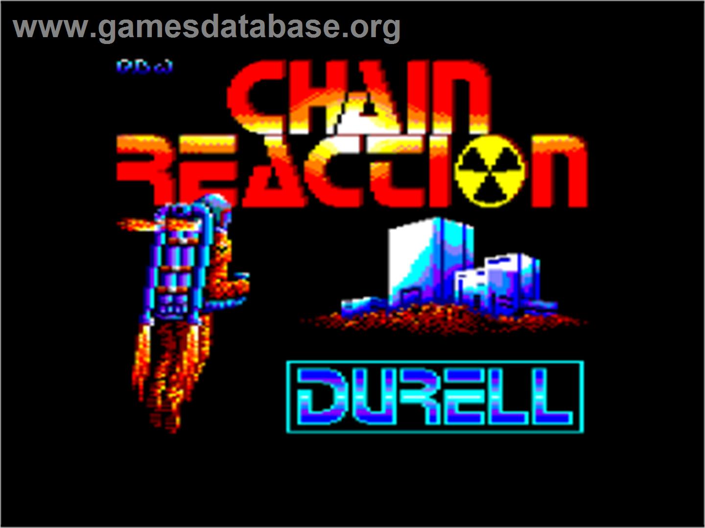 Chain Reaction - Amstrad CPC - Artwork - Title Screen