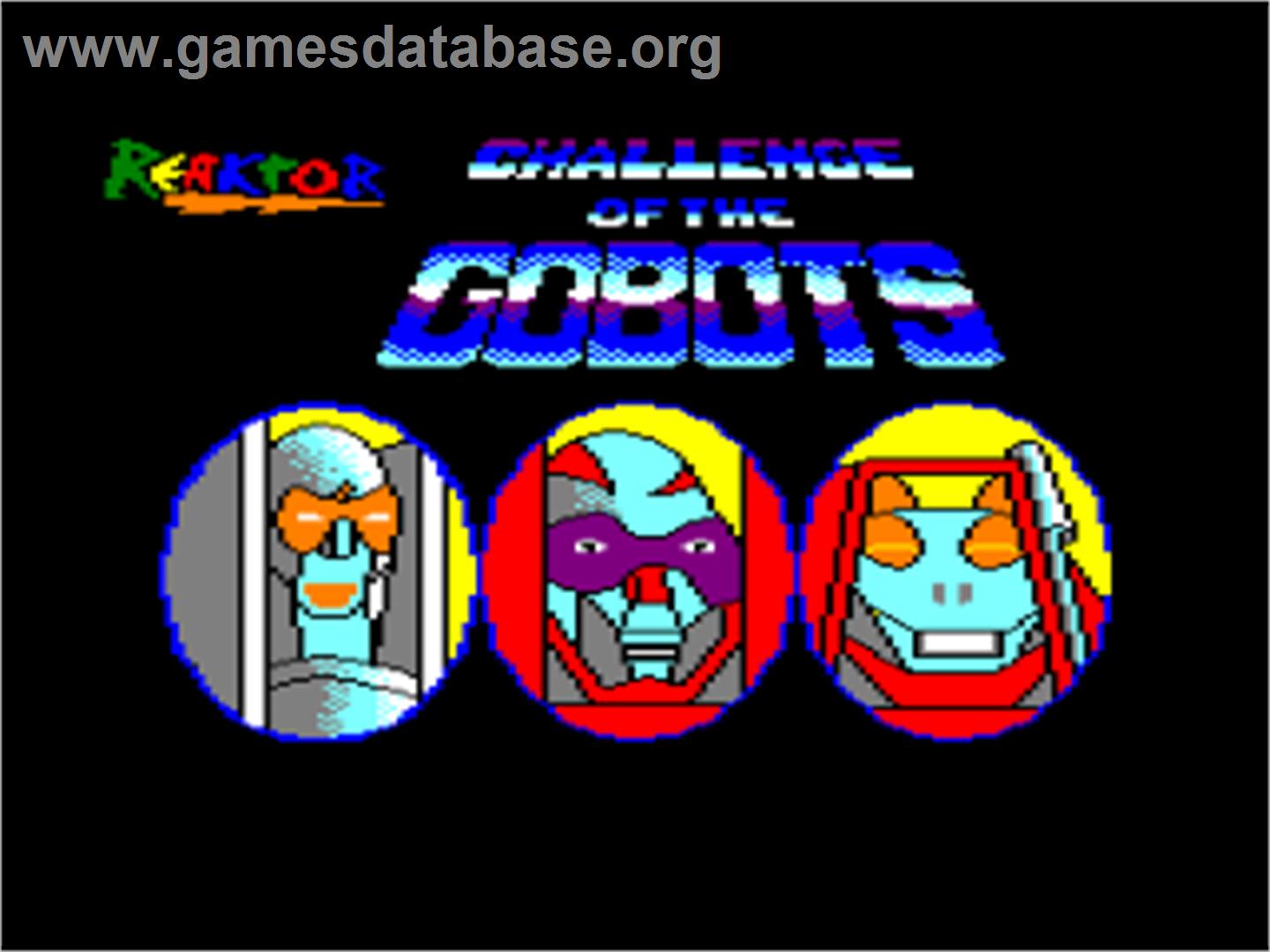 Challenge Of The Gobots - Amstrad CPC - Artwork - Title Screen