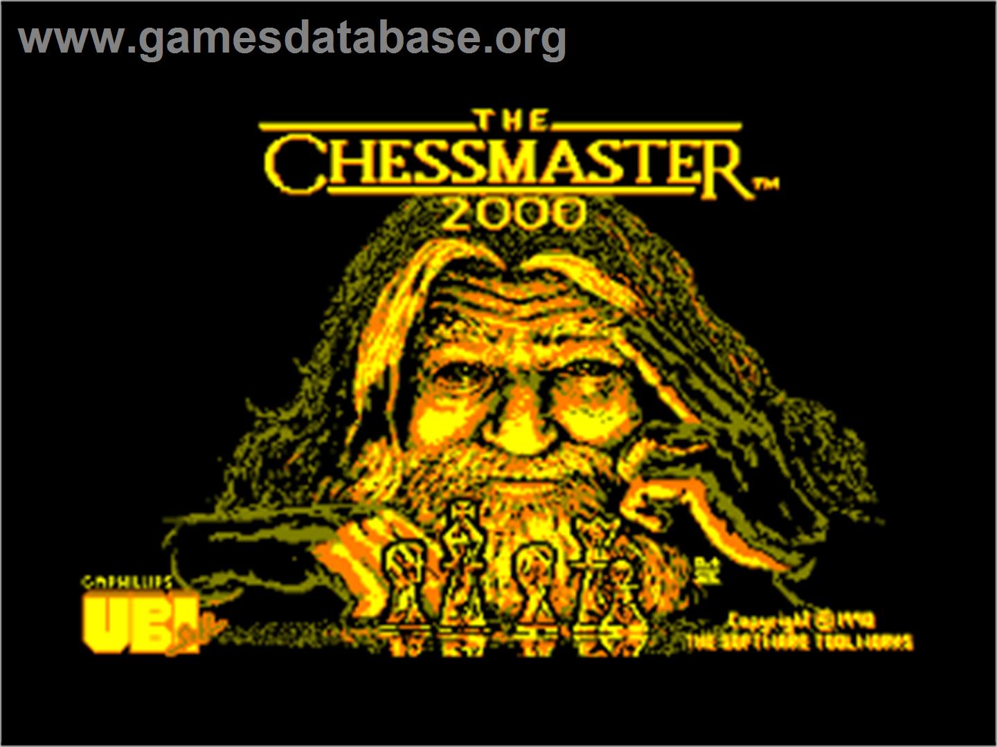 Chessmaster 2000 - Amstrad CPC - Artwork - Title Screen