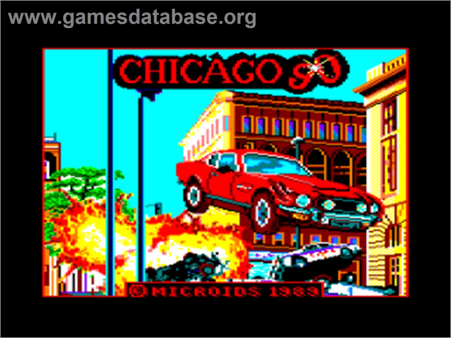Chicago 90 - Amstrad CPC - Artwork - Title Screen