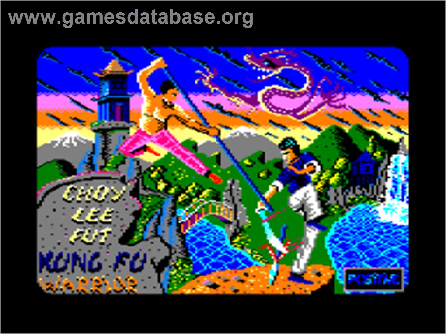 Choy-Lee-Fut Kung-Fu Warrior - Amstrad CPC - Artwork - Title Screen