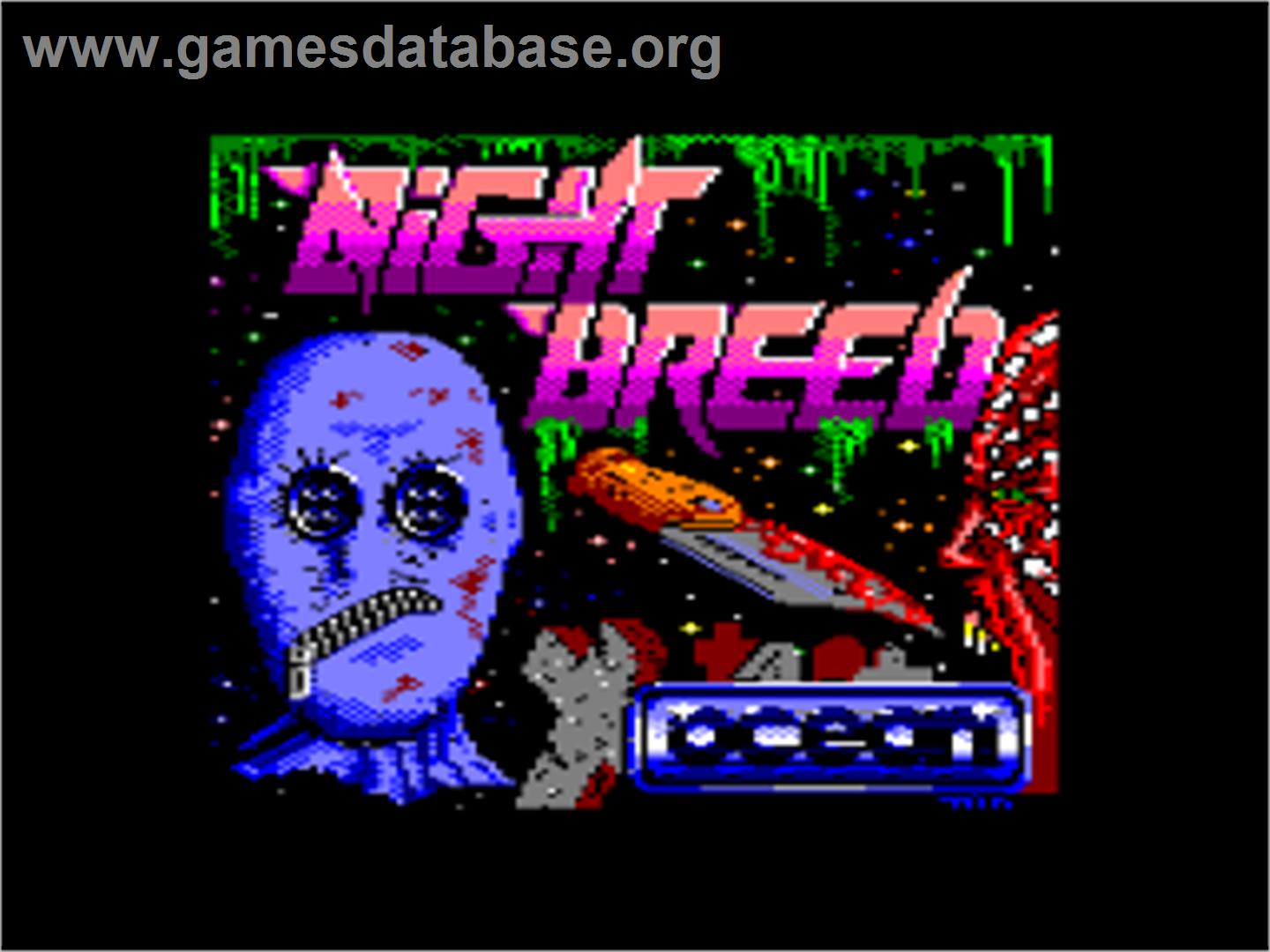 Clive Barker's Nightbreed:  The Action Game - Amstrad CPC - Artwork - Title Screen