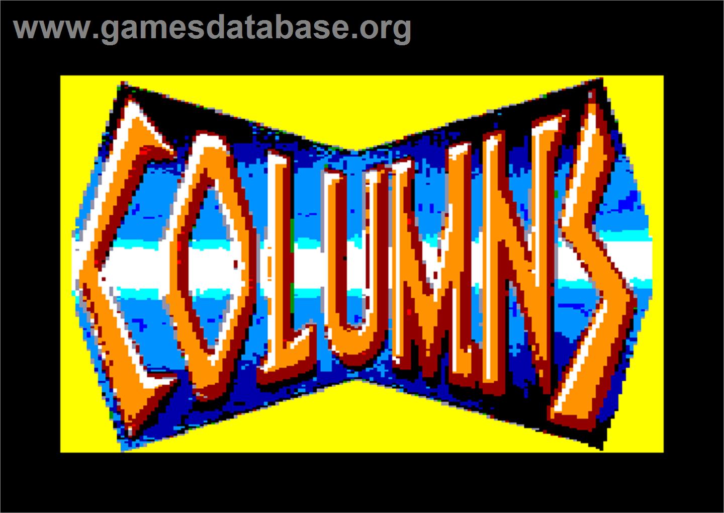 Columns - Amstrad CPC - Artwork - Title Screen