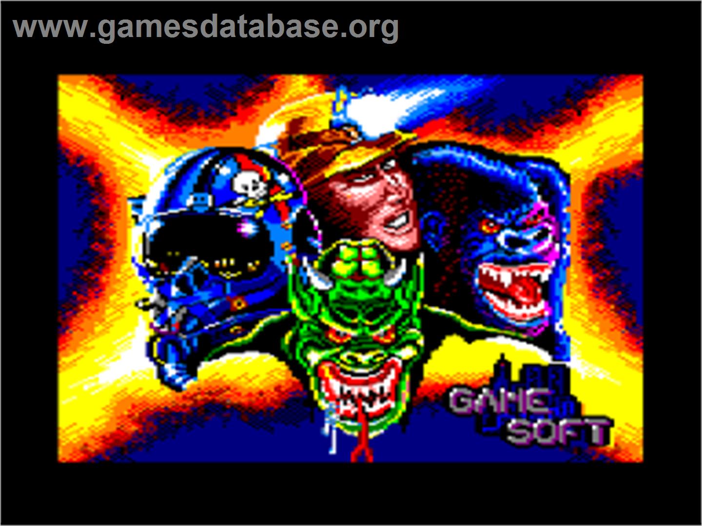 Comando Quatro - Amstrad CPC - Artwork - Title Screen
