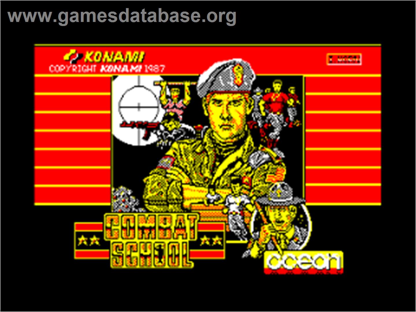 Combat School - Amstrad CPC - Artwork - Title Screen