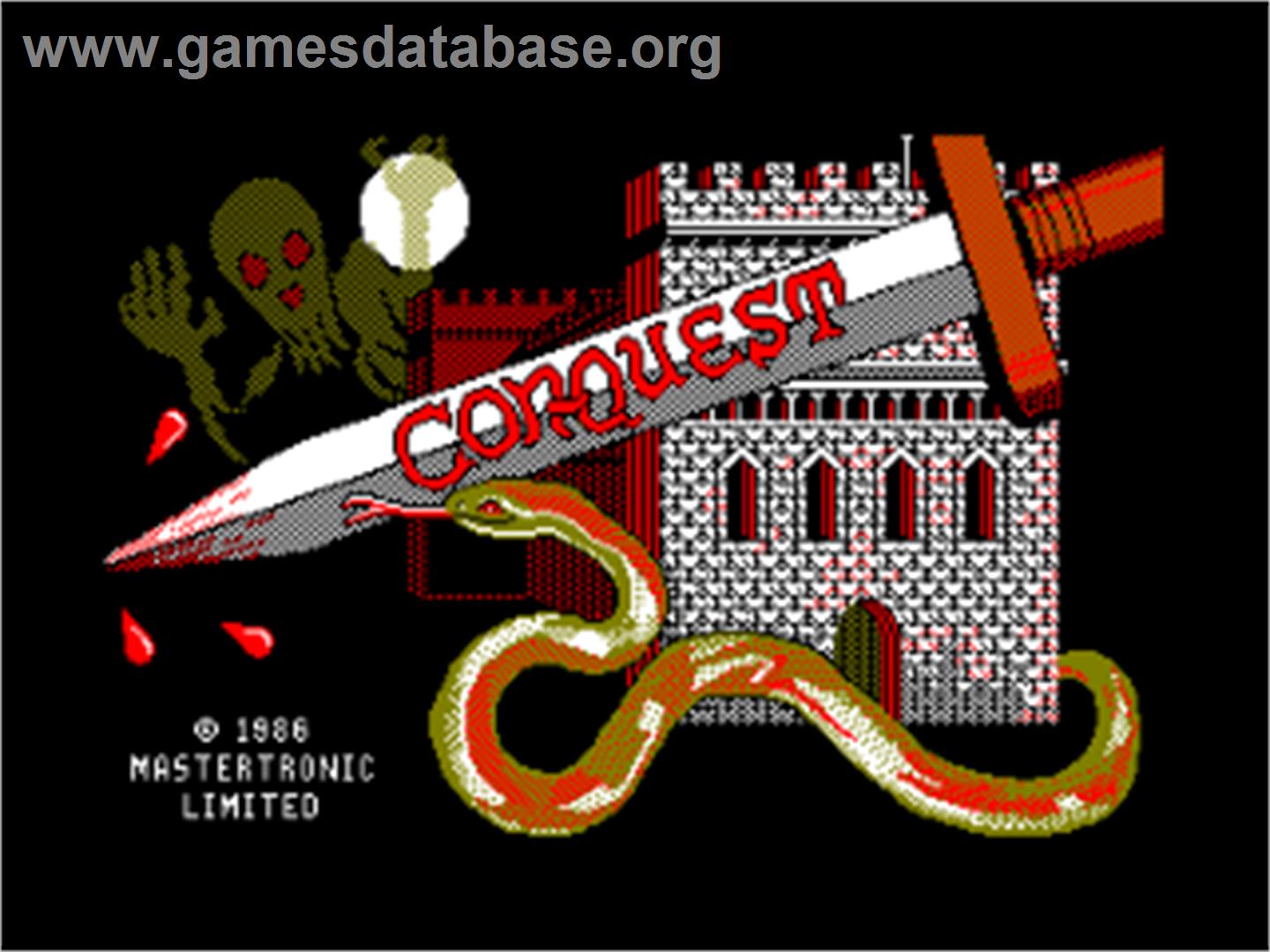 Conquestador - Amstrad CPC - Artwork - Title Screen