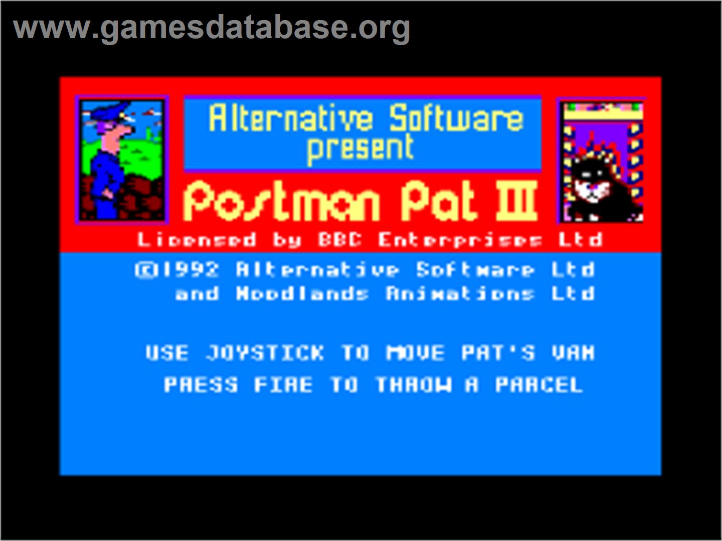 Cosmic Relief: Prof. Renegade to the Rescue - Amstrad CPC - Artwork - Title Screen
