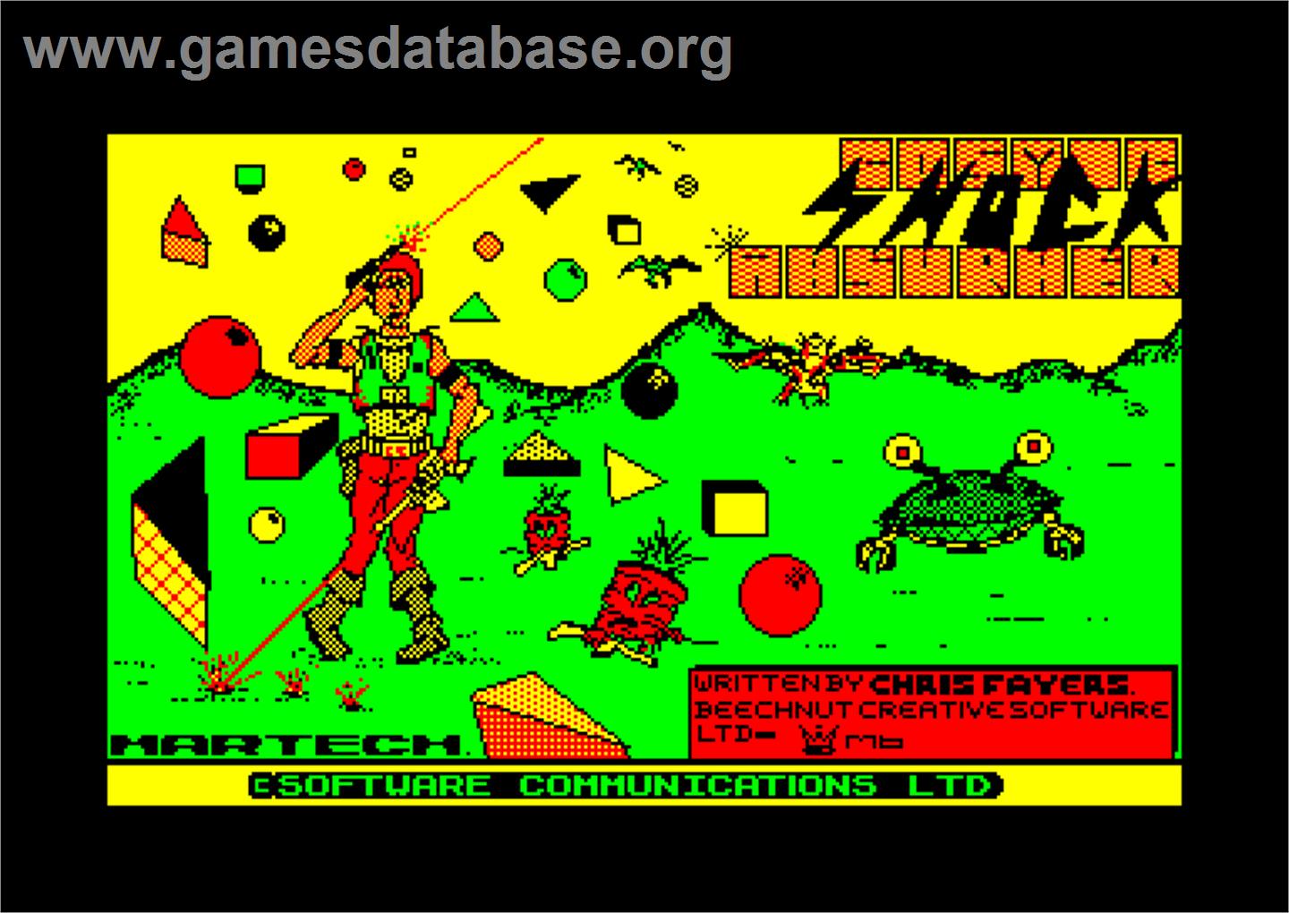 Cosmic Shock Absorber - Amstrad CPC - Artwork - Title Screen