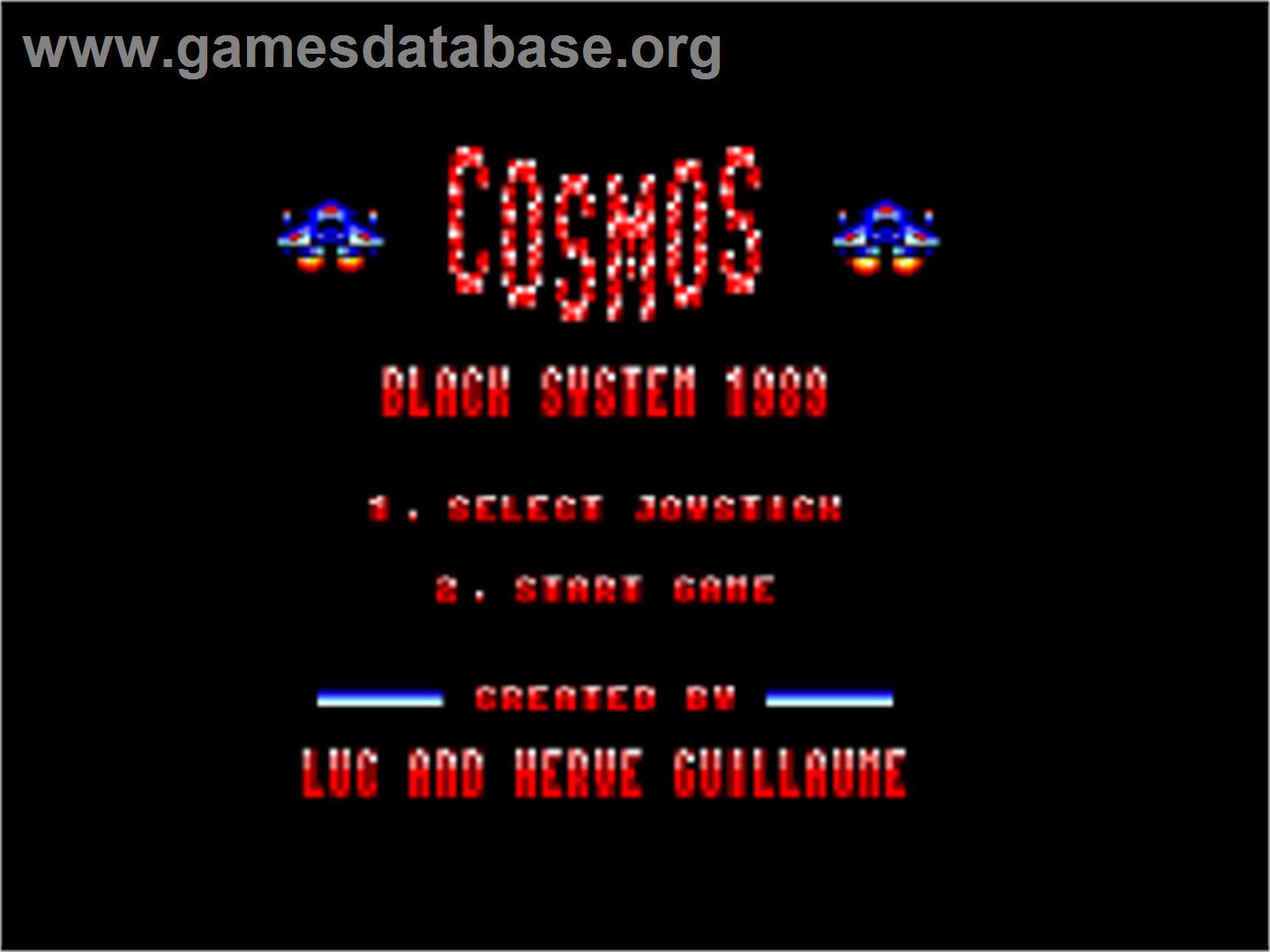Cosmos - Amstrad CPC - Artwork - Title Screen