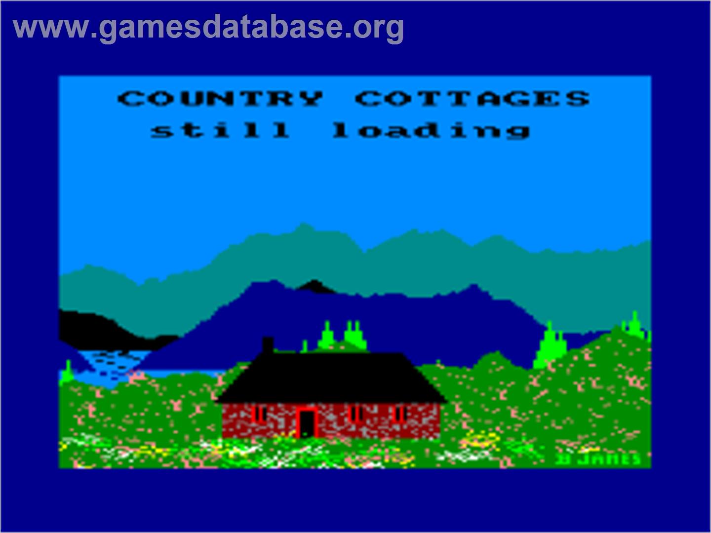 Country Cottages - Amstrad CPC - Artwork - Title Screen