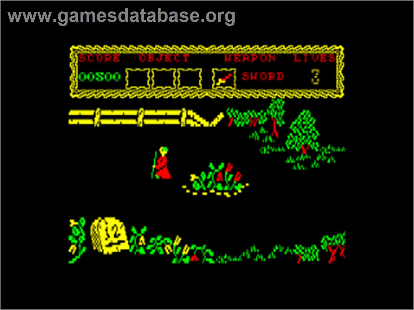 Curse Of Sherwood, The - Amstrad CPC - Artwork - Title Screen