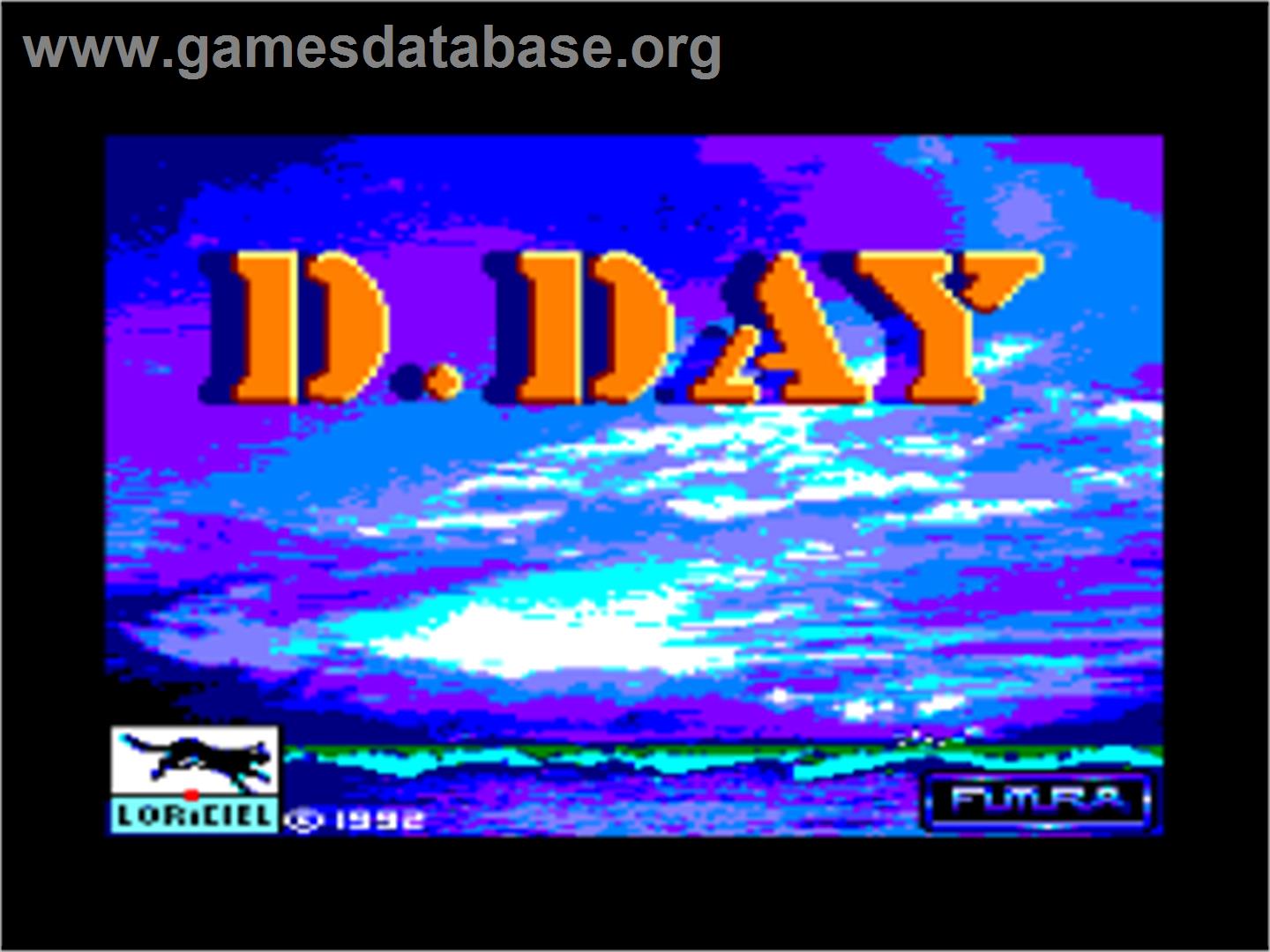D-Day - Amstrad CPC - Artwork - Title Screen