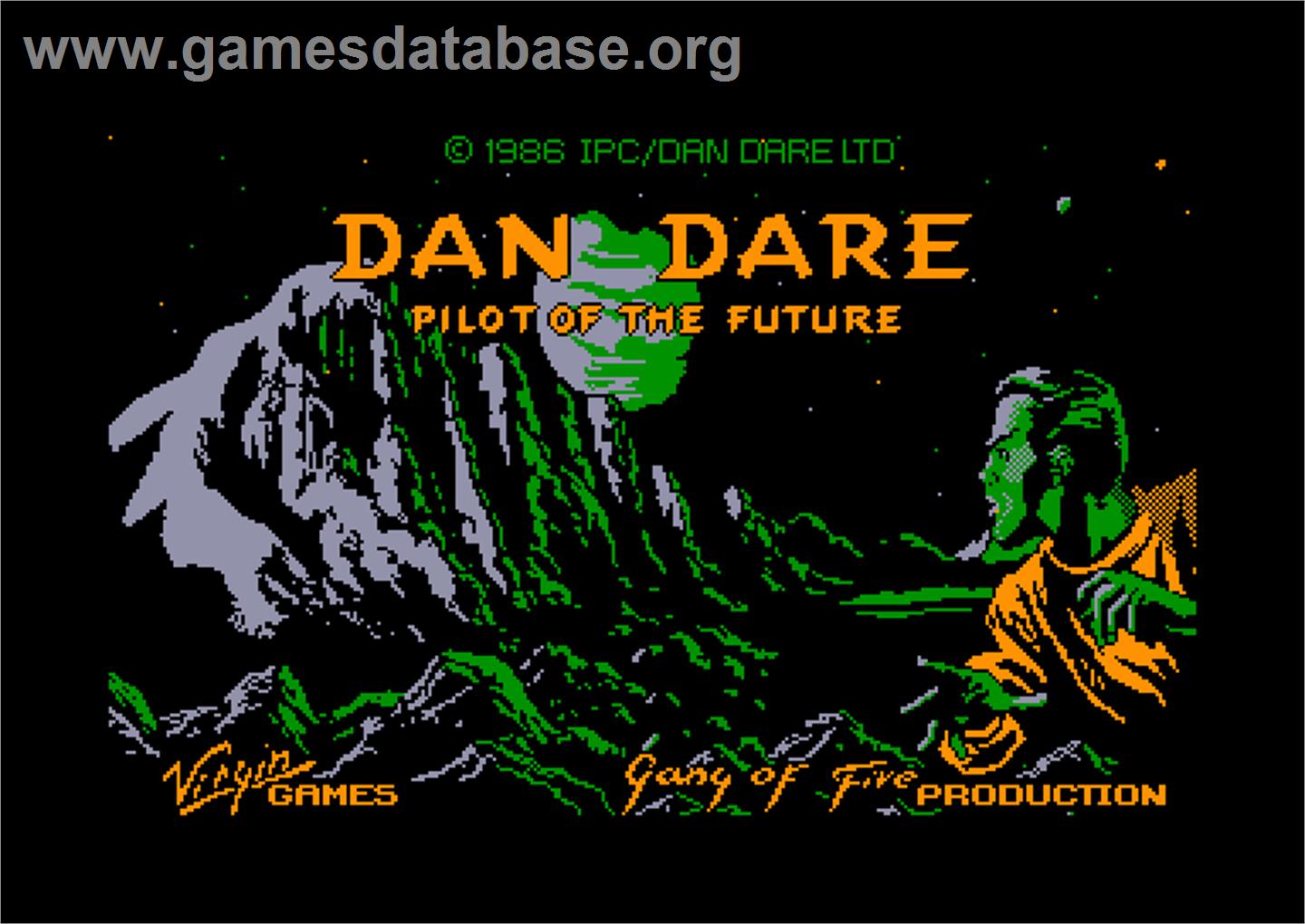 Dan Dare: Pilot of the Future - Amstrad CPC - Artwork - Title Screen
