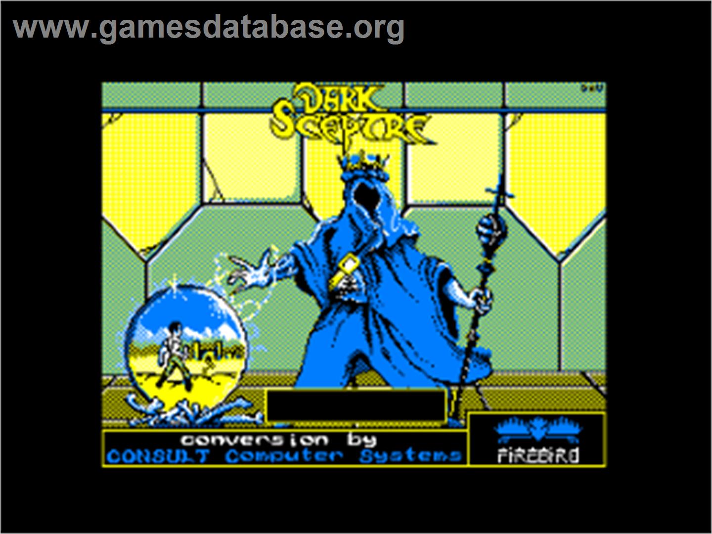 Dark Sceptre - Amstrad CPC - Artwork - Title Screen
