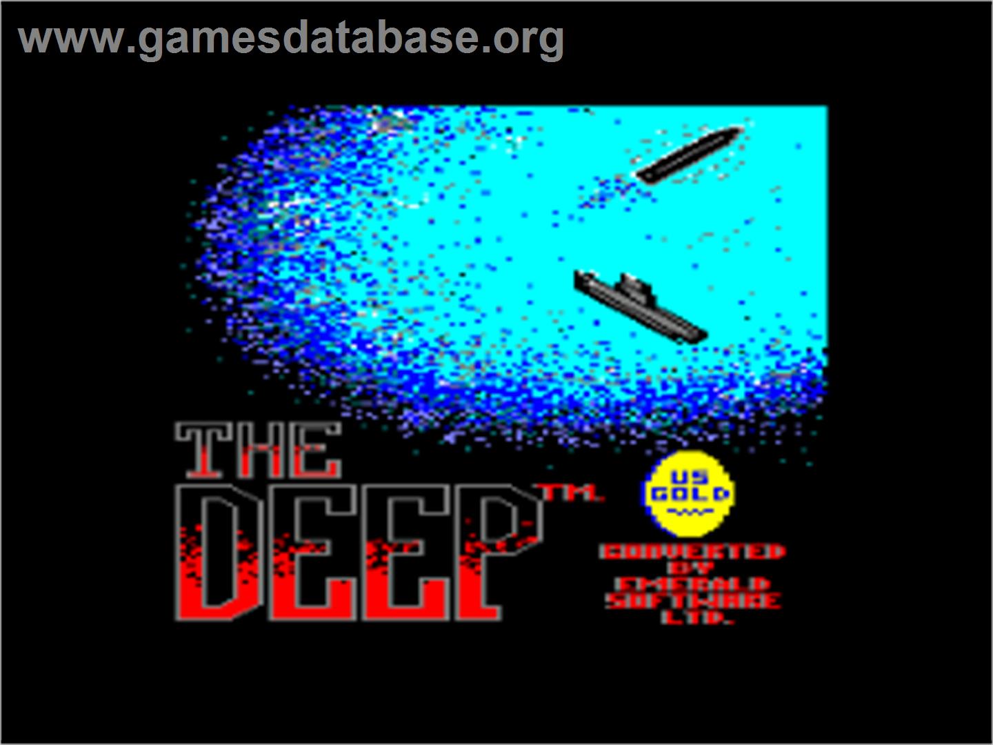 Deep, The - Amstrad CPC - Artwork - Title Screen