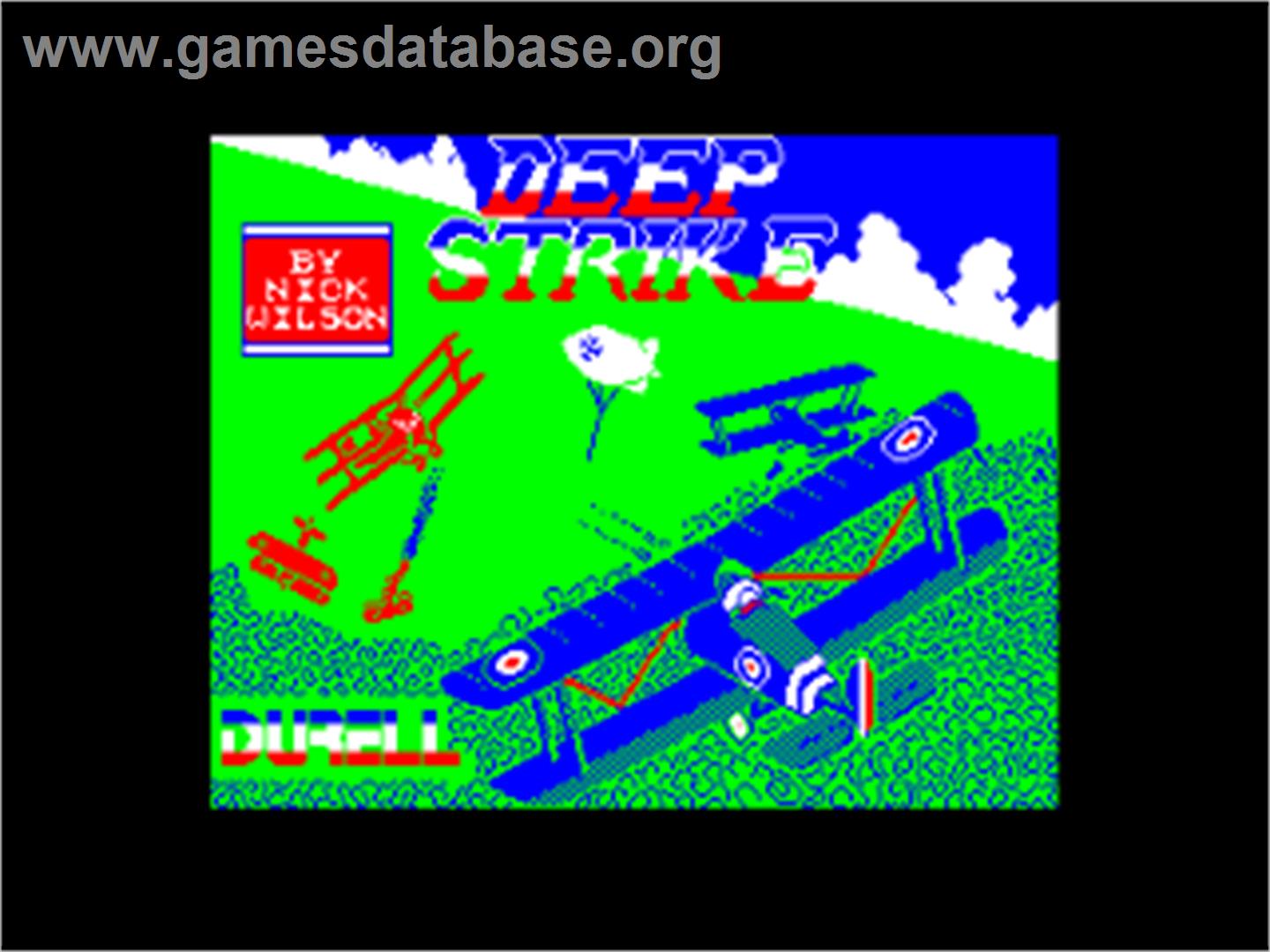 Deep Strike - Amstrad CPC - Artwork - Title Screen