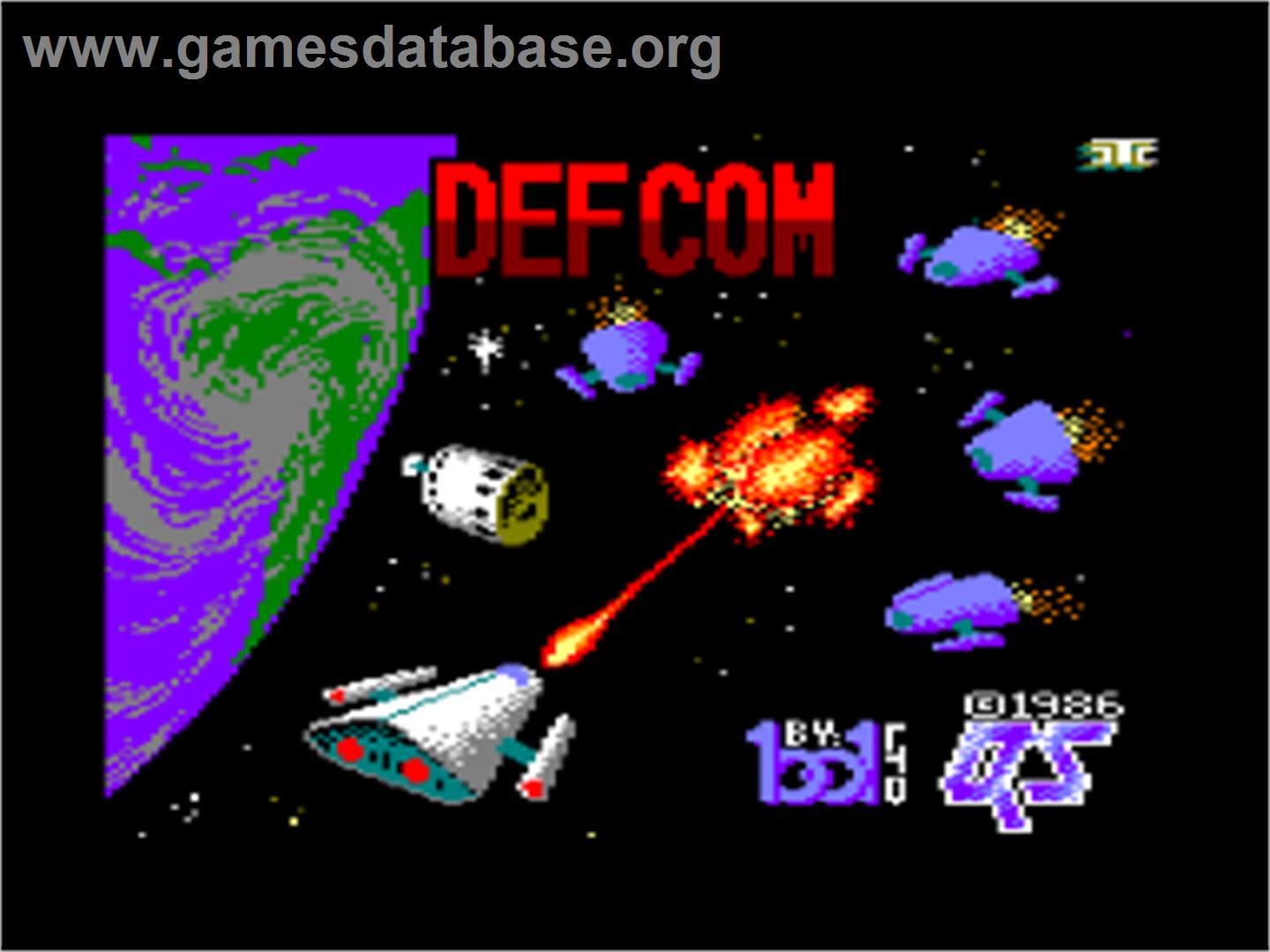 Defcom - Amstrad CPC - Artwork - Title Screen