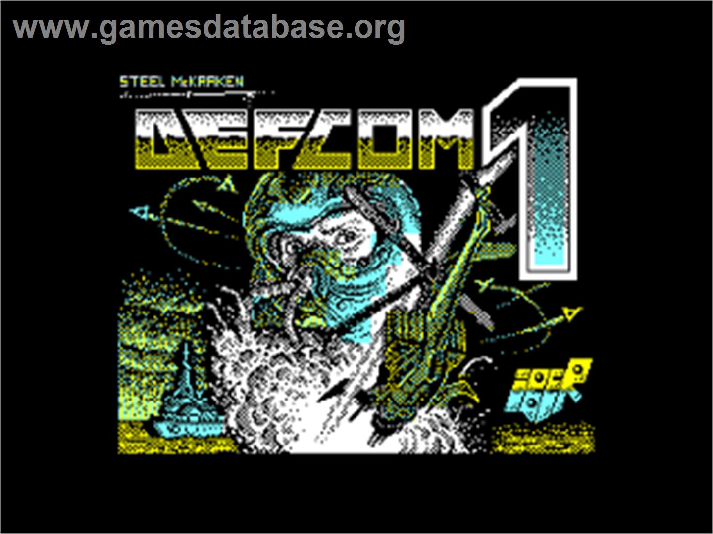 Defcom 1 - Amstrad CPC - Artwork - Title Screen