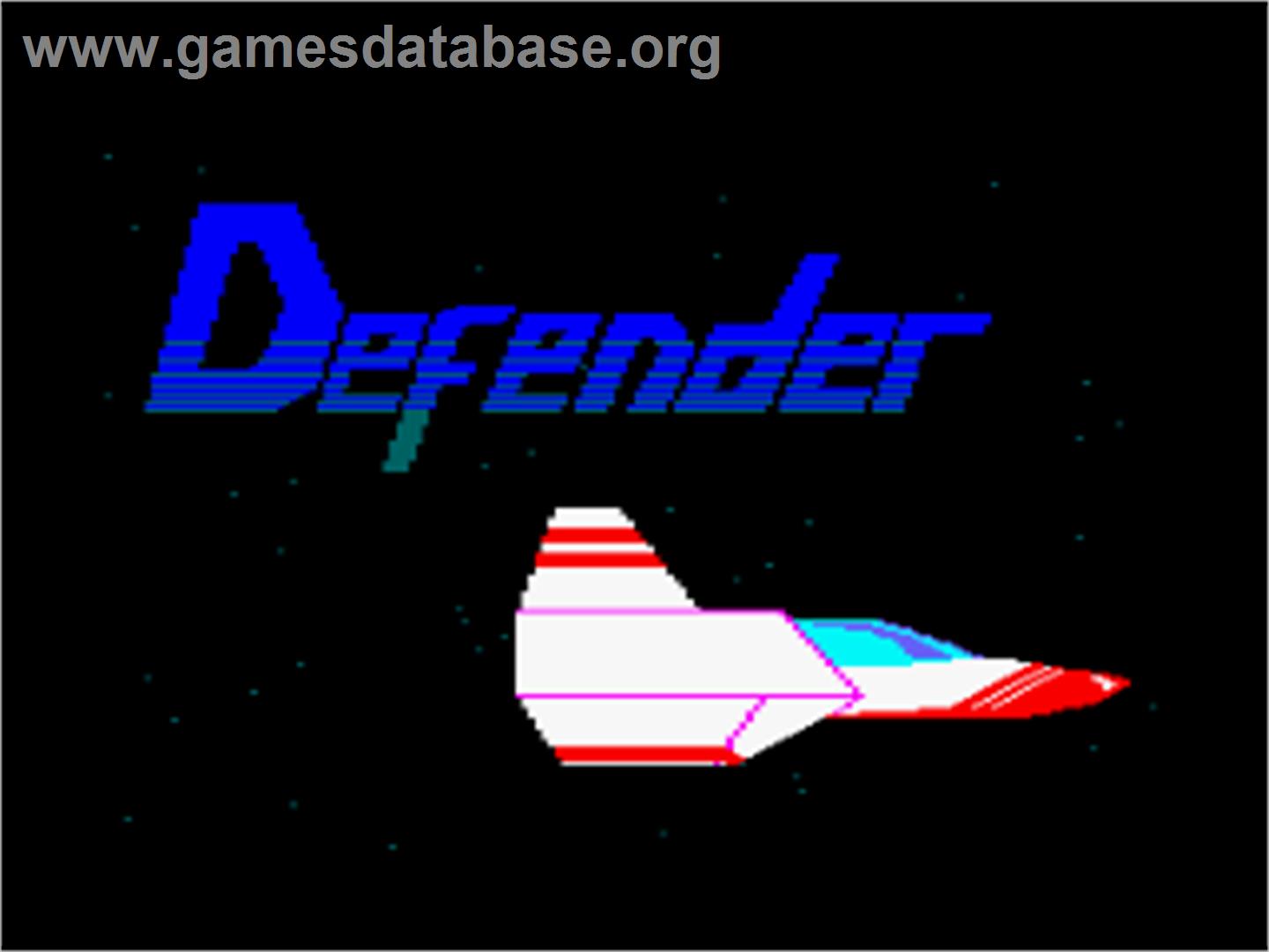 Defender - Amstrad CPC - Artwork - Title Screen