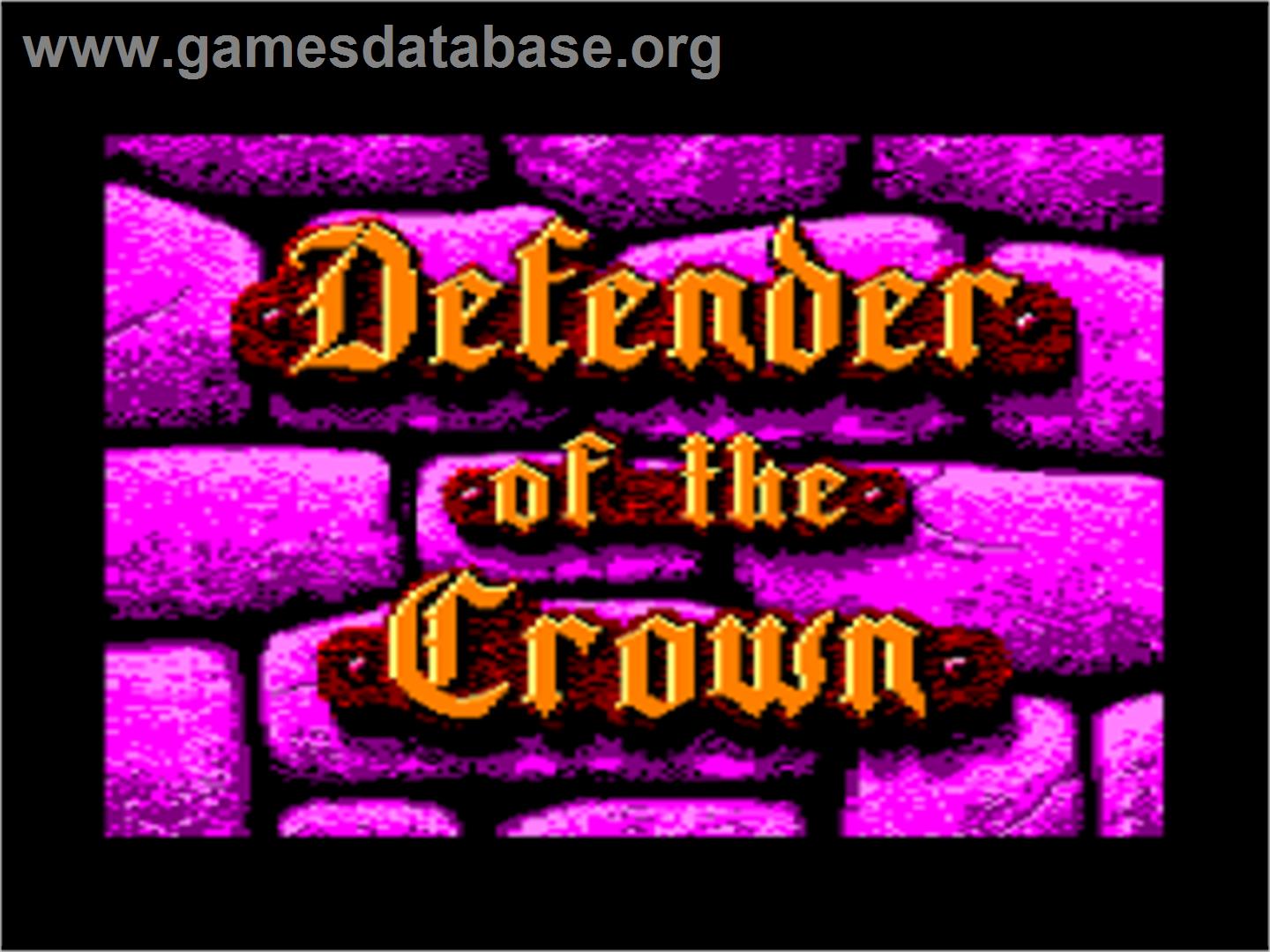 Defender of the Crown - Amstrad CPC - Artwork - Title Screen