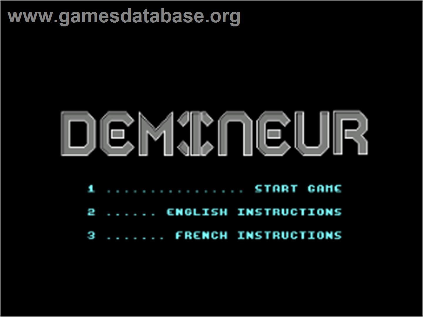 Demineur - Amstrad CPC - Artwork - Title Screen